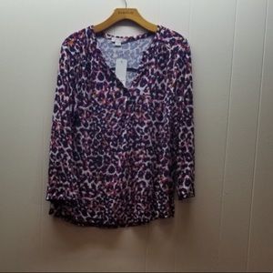 Long blouse long sleeves  with bottoms on top